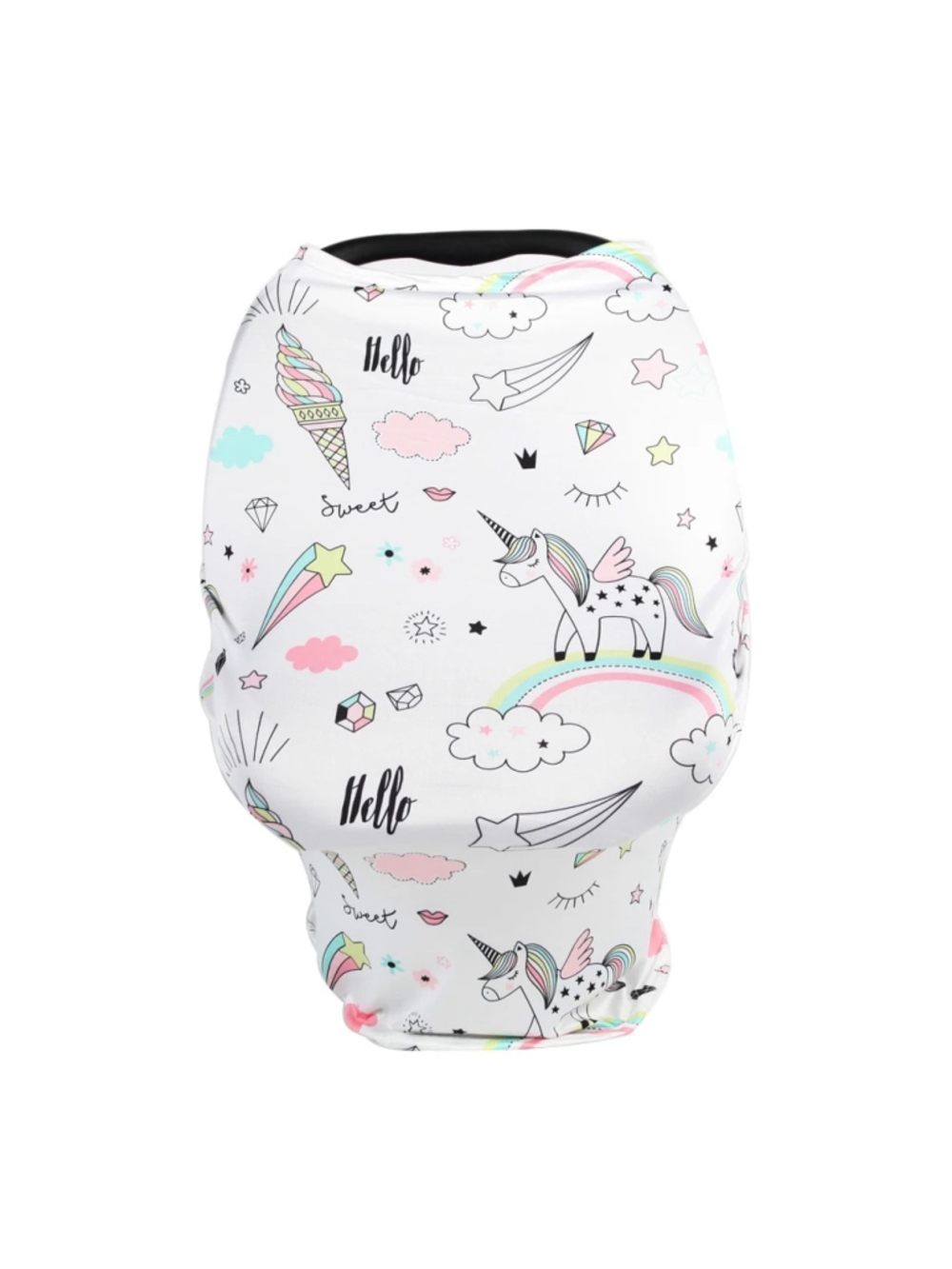 NWT Multi-Use Nursing, Car Seat Shopping Cart Cover Unicorn Print
